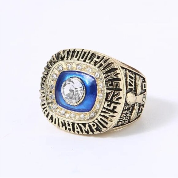 Miami Dolphins Championship Ring Scott Fan Edition Super Bowl Gold Diamond - Picture 2 of 5